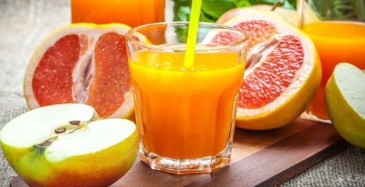 آب سیب و گریپ فروت